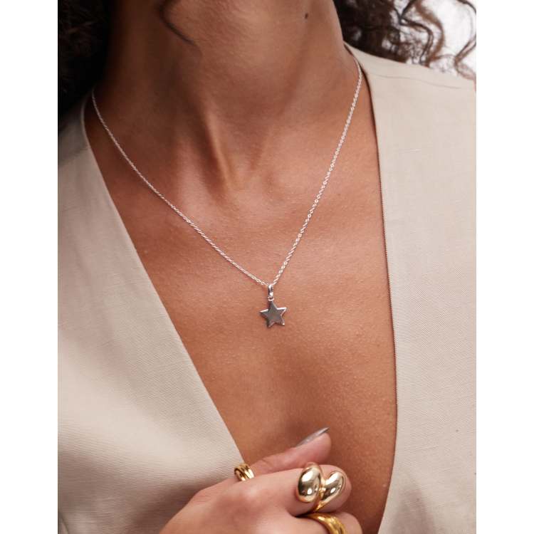 Collana a maglie rettangolari in argento 925 con chiusura ovale con