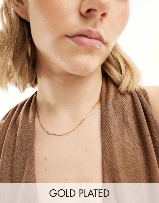 Seol + Gold - Collier à maillons fins 16-18