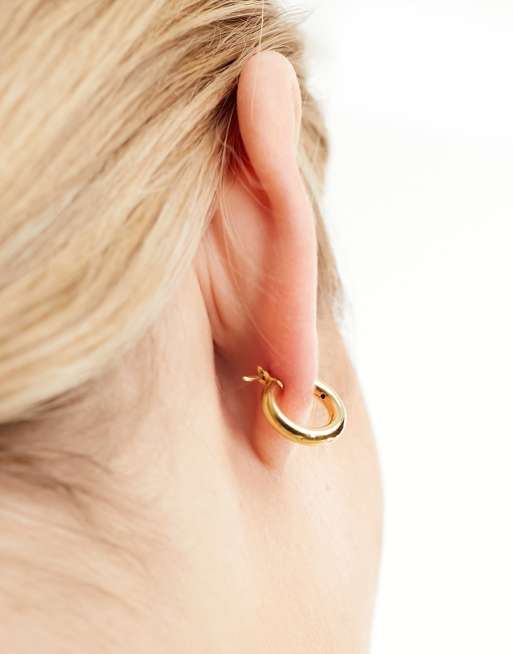 Seol + Gold – Dicke Creolen aus 18-karätigem Goldvermeil, 4 von 4