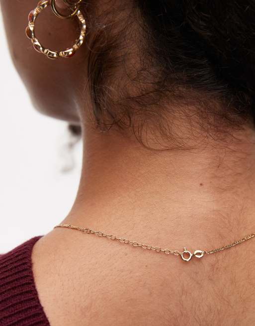 Seol + Gold fine figaro chain necklace in 18ct gold vermeil, 3 of 3