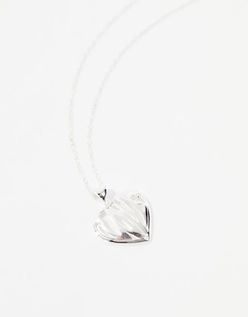 Seol + Gold – Halskette aus Sterlingsilber mit herzförmigem Love-Anhänger, 4 von 4