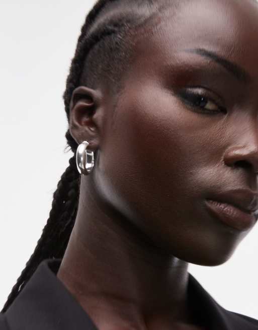 Seol + Gold - Hoop-øreringe i sterlingsølv i rundt design