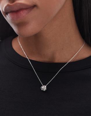 Seol + Gold Knot Pendant Necklace In Metallic