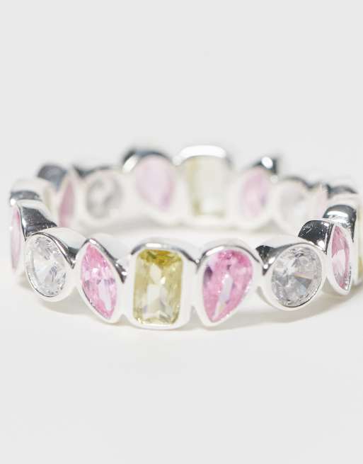 Seol + Gold – Lünetten-Ring aus Sterlingsilber mit unterschiedlichen Formen, 2 von 3