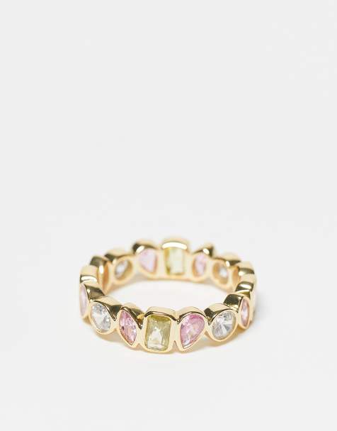 Seol + Gold mixed shape bezel ring in 18ct gold vermeil - view 1