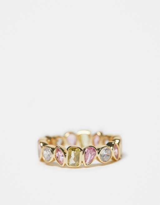 Seol + Gold mixed shape bezel ring in 18ct gold vermeil, 3 of 3