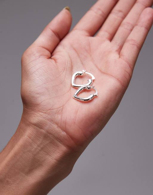 ORECCHINI CUORE MINIMAL ARGENTO 925 – MINA MINA