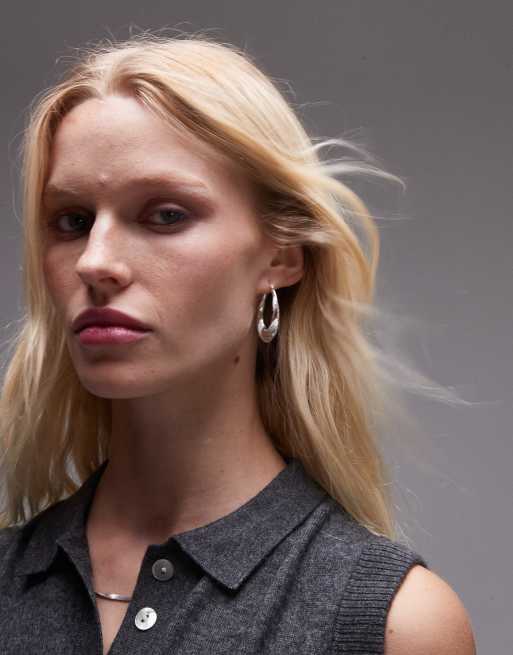 Seol + Gold - Orecchini ovali intrecciati in argento sterling 