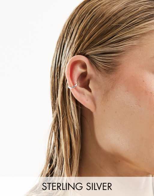 Seol + Gold - Orecchino ear cuff minimal in argento sterling