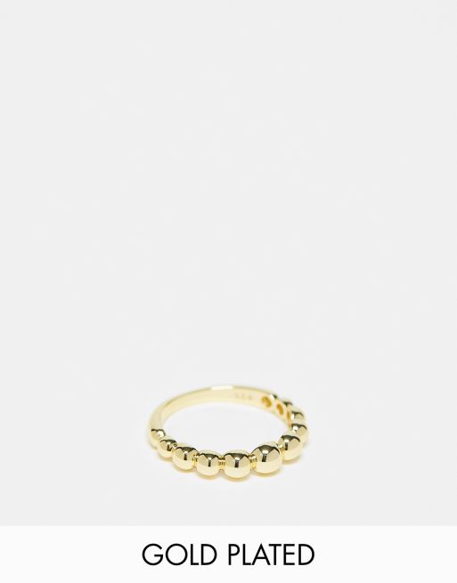 Seol + Gold – Ring aus 18-karätigem Goldvermeil mit Kugel-Design