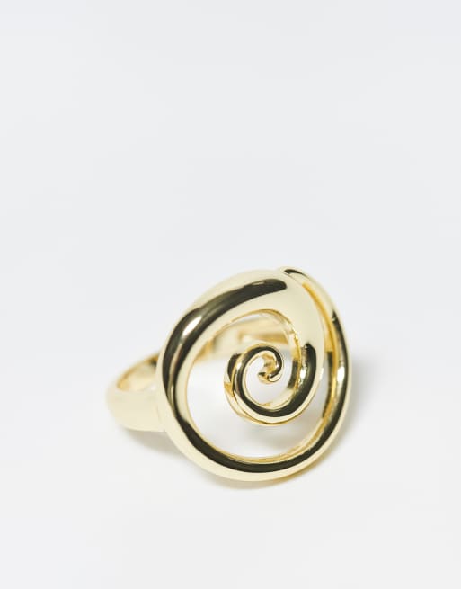Seol + Gold - Ring met spiraal in 18k gouden vermeil, 3 van 3