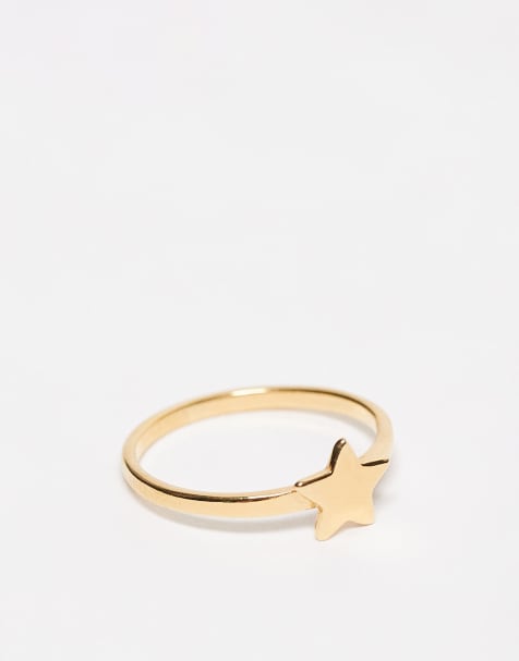 Seol + Gold star ring in 18kt gold vermeil - view 1