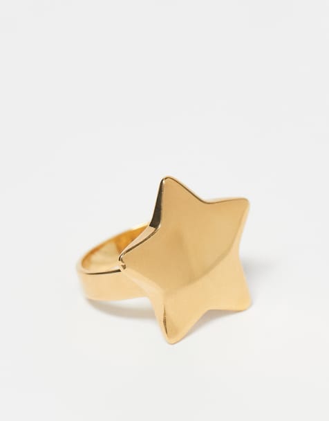 Seol + Gold star ring in 18kt gold vermeil - view 1