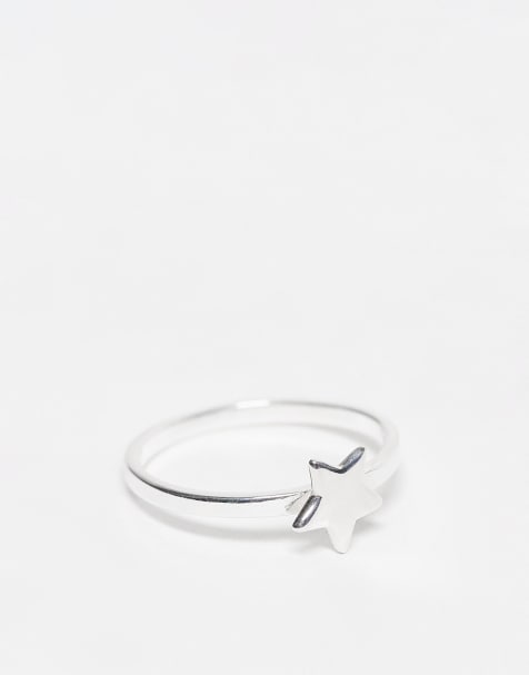 Seol + Gold star ring in sterling silver - view 1