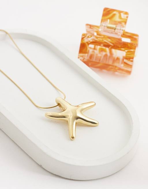 Seol + Gold starfish necklace in 18ct gold vermeil, 2 of 4