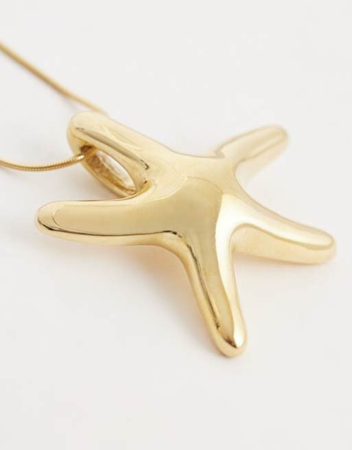 Seol + Gold starfish necklace in 18ct gold vermeil, 4 of 4
