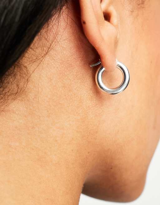 Sterling silver creole hot sale hoop earrings