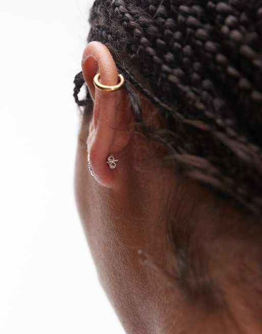 Seol + Gold sterling silver enamel western boot stud earrings , 3 of 4