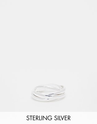 Seol + Gold sterling silver interlocking rolling ring