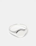 [Seol + Gold] Seol + Gold sterling silver signet ring R SILVER