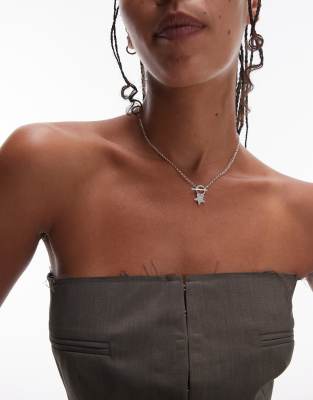 Seol + Gold Seol + Gold sterling silver t-bar star charm necklace