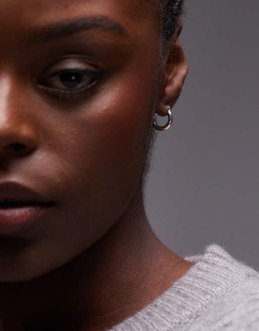 Seol + Gold - Sterling zilveren 14mm creolen oorbellen