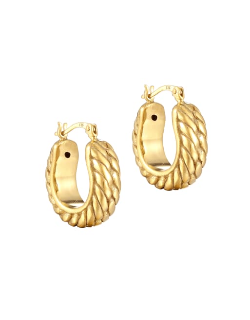Volpe C Hoop Pod Gold Earring - SWTrading