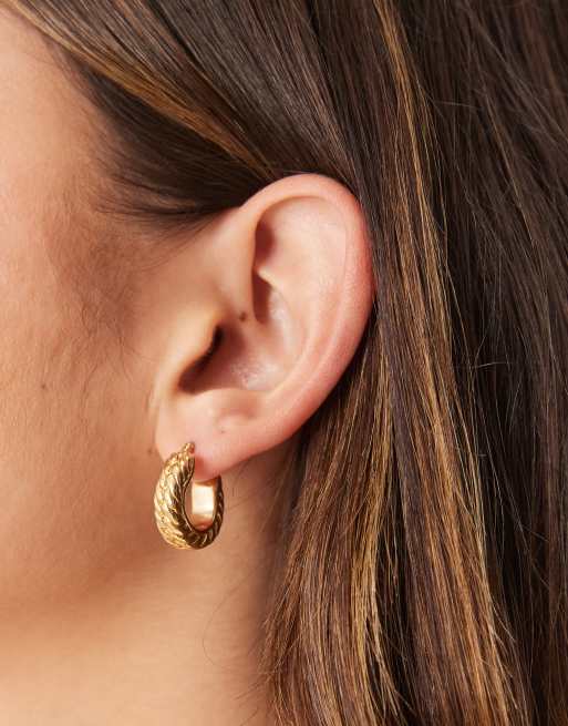 Seol + Gold - Vintage-stijl oorringen met gevlochten ontwerp in 18k goud vermeil
