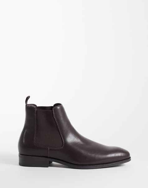 SEQWL Aladdin formelle Chelsea-Boots in Braun - view 1