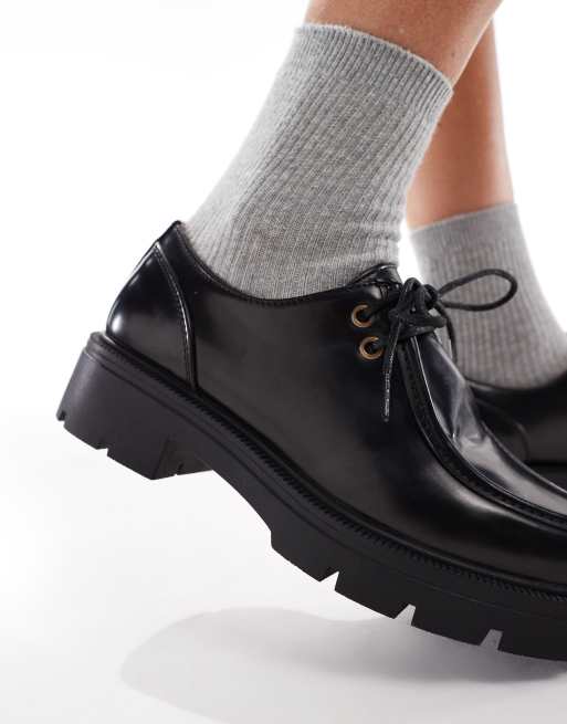 SEQWL Alfa chunky lace-up shoes in black