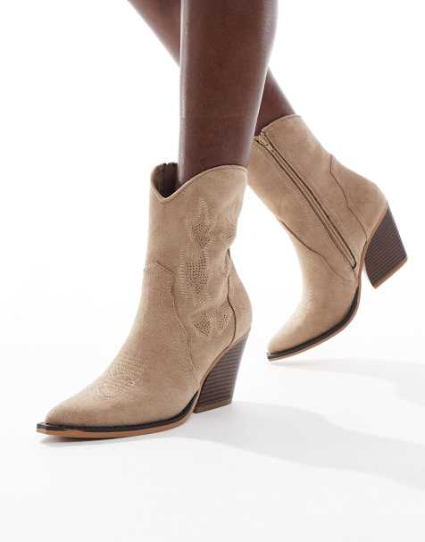 SEQWL Aloe western boot in camel - view 1