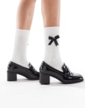 [SEQWL] SEQWL Antonia heeled loafers in black 40 Black Box