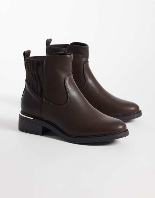 SEQWL Aredea ankle boots in burnished brown, 4 of 4