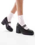 [SEQWL] SEQWL Audi strappy platform mary jane shoes in black 38 Black pu