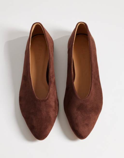 SEQWL - Ballerines à empeigne haute - Marron, 2 de 4