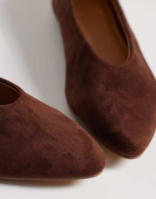 SEQWL - Ballerines à empeigne haute - Marron, 4 de 4