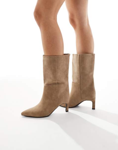 SEQWL - Benz - Bottines à petit talon - Taupe - view 1
