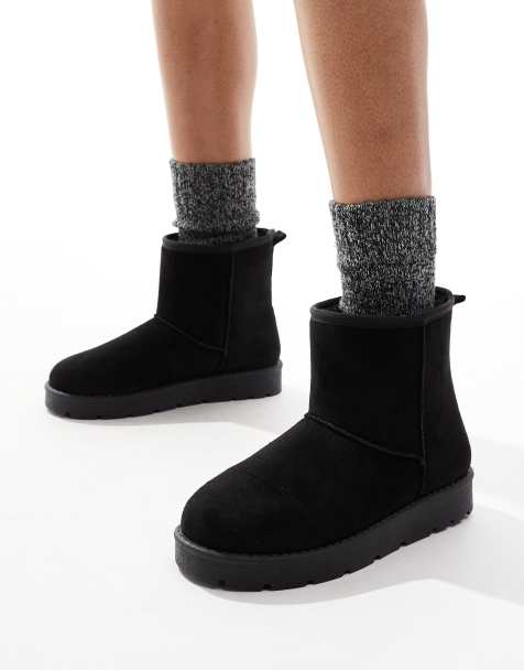 SEQWL – Bequeme Stiefeletten in Schwarz mit dicker Sohle - view 1