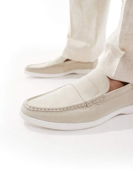 SEQWL - Berwin - Mocassini in nabuk beige, 3 di 4
