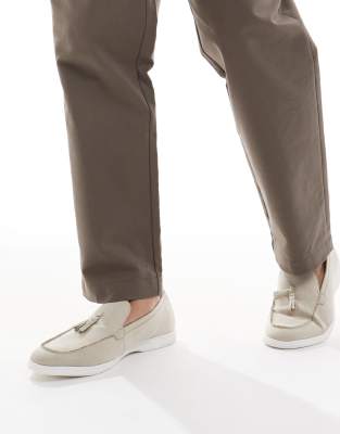 Seqwl Berwin Tassel Detail Loafers With Contrast Soles