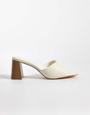 Seqwl Bora Heeled Sandals In White