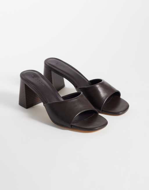 SEQWL Bora Sandalen mit Absatz in Schokobraun, 3 von 4
