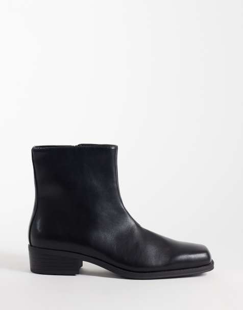 SEQWL - Botas Morty de punta cuadrada en negro - view 1