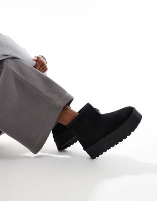 SEQWL - Bottines à semelle plateforme - Noir