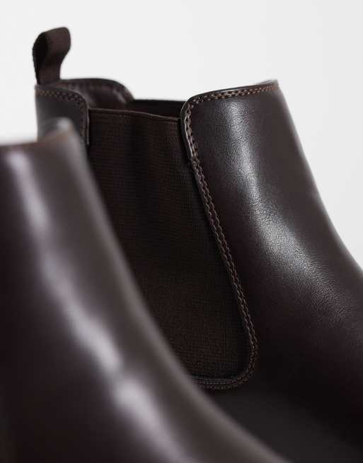 SEQWL bottines Chelsea habillées Aladdin marron, 2 de 4