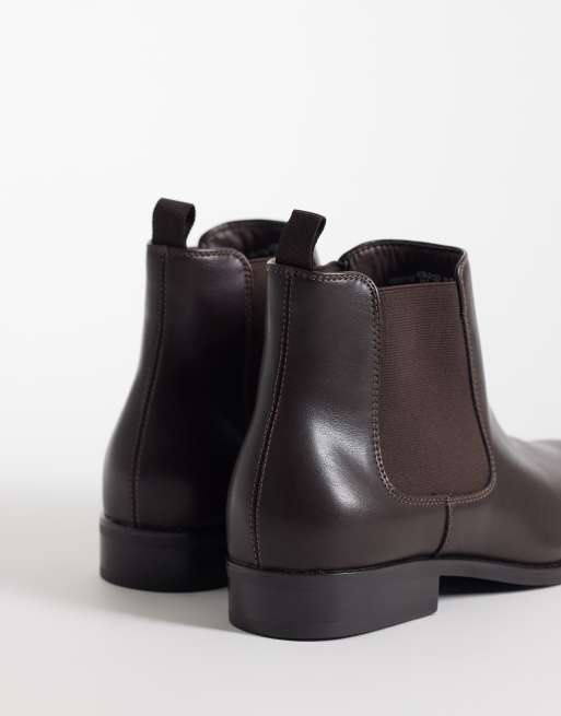 SEQWL bottines Chelsea habillées Aladdin marron, 4 de 4
