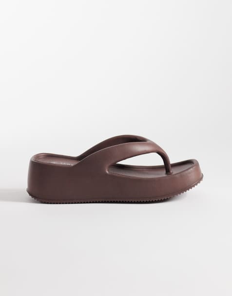 SEQWL – Bruna flatform-skor med kilklackar - view 1