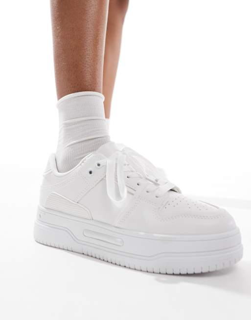 SEQWL Buzz platform sneakers in white, 3 of 5