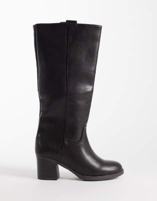 Seqwl Byron Pull On Knee Boots In Brown