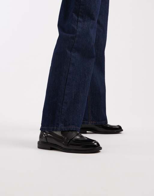 SEQWL – Cadilliac – Czarne loafersy penny, 4 z 4